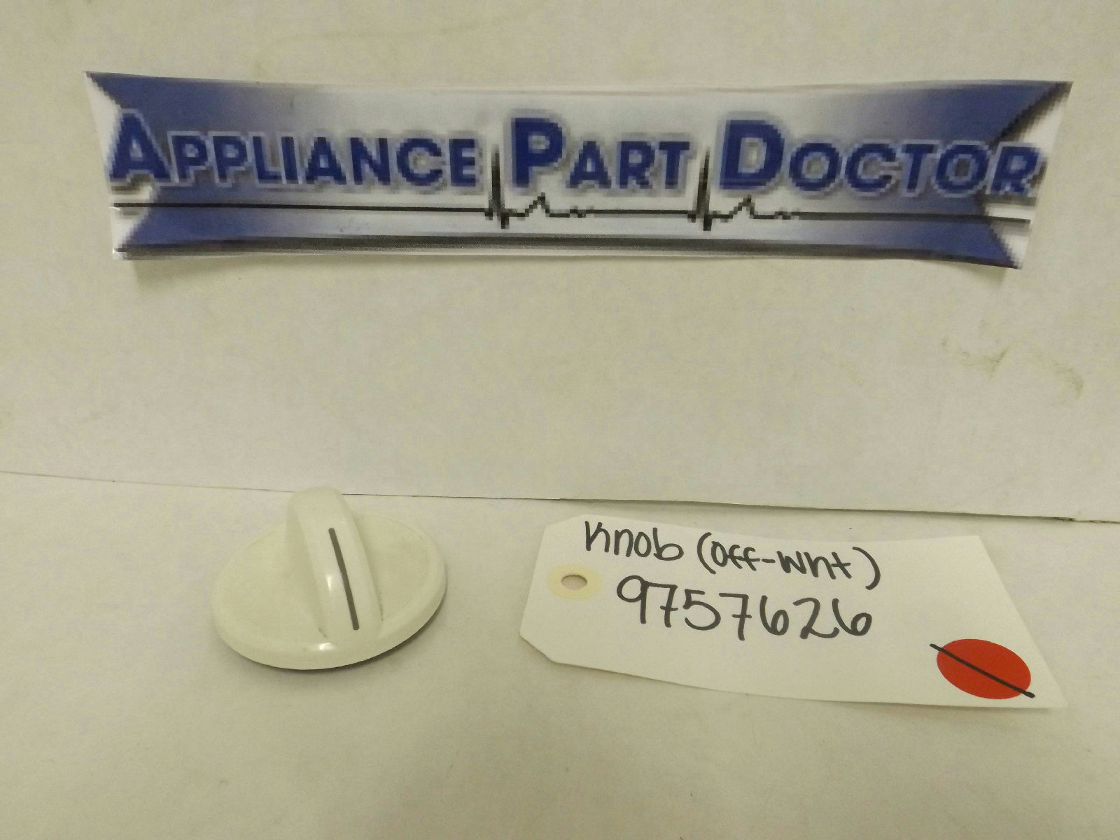 MAYTAG WHIRLPOOL STOVE 9757626 KNOB (OFF-WHT) USED MAYTAG WHIRLPOOL STOVE 9757626 KNOB (OFF-WHT) USED